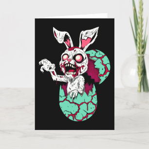 Zombie Påskhare Helgkort