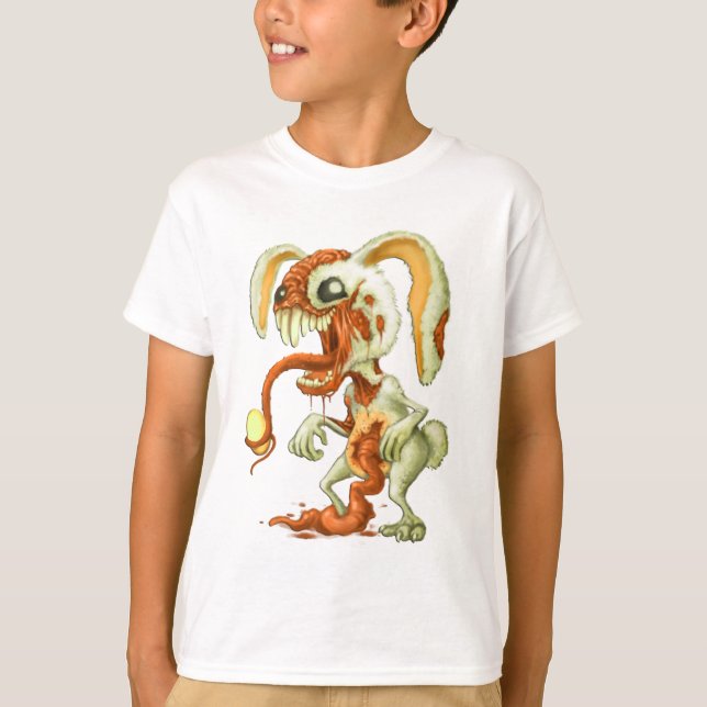 Zombie Påskhare T-shirt (Framsida)
