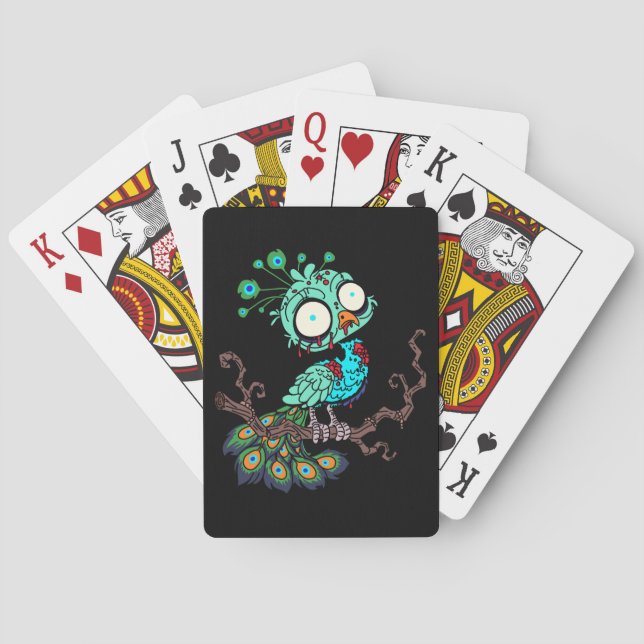 Zombie Peacock Casinokort (Baksidan)