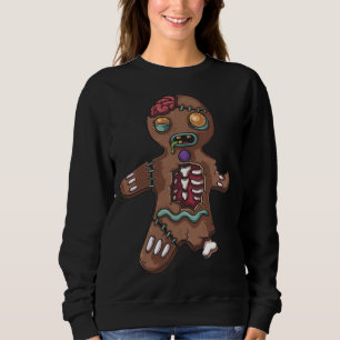 Zombie-Pepparkaksgubben vid jul Funny X-Mas Holid T Shirt