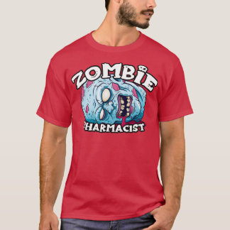 Zombie PHARMACIST Halloween Simple Costume T Shirt