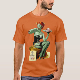 Zombie Pin Up Girl Halloween T Shirt