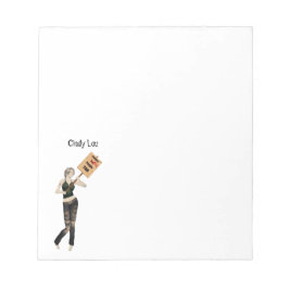 Zombie Pin Up Girl Protest I Anteckningsblock