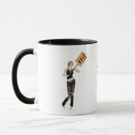 Zombie Pin Up Girl Protest I Coffee Mugg