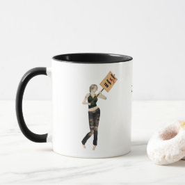 Zombie Pin Up Girl Protest I Coffee Mugg