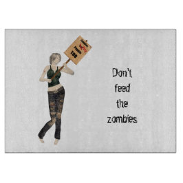 Zombie Pin Up Girl Protest I Cot Board