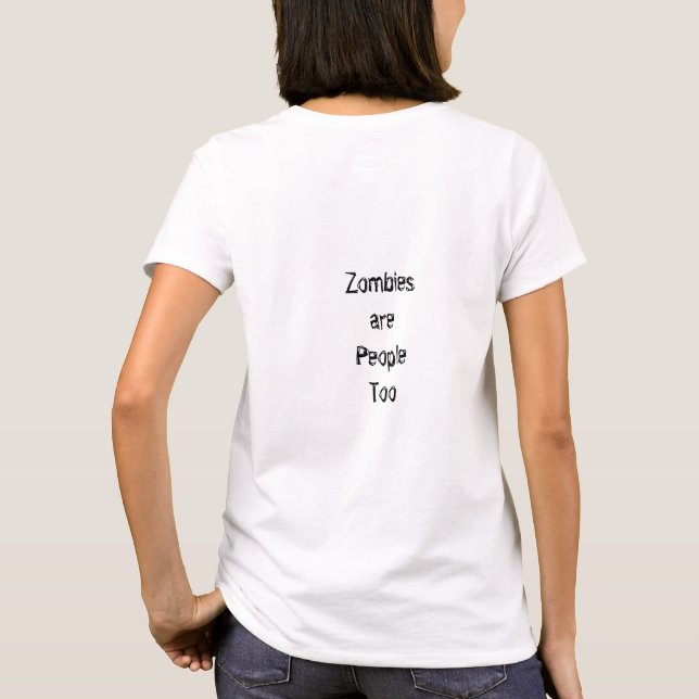 Zombie Pin Up Girl Protest I Womans T-Shirt (Baksida)