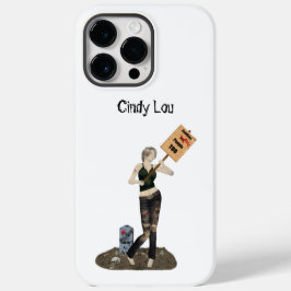 Zombie Pin Up Girl Protest II Cell Phone Case