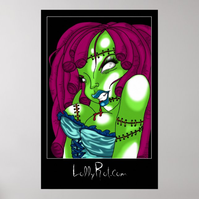 Zombie Pin-up Poster (Framsidan)