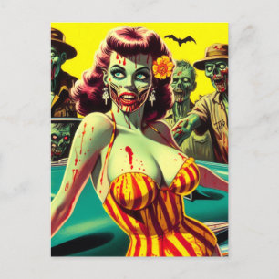 Zombie Pin-up Vykort