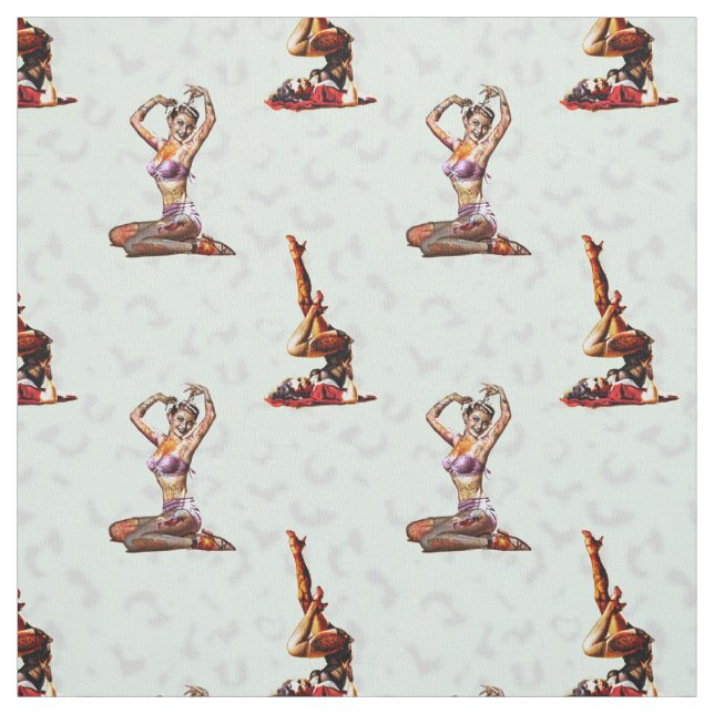 Zombie Pin Ups Tyg (Provkarta)