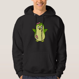 Zombie Pingvin Halloween Djur Söt Monster Grafik Hoodie