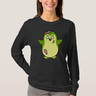 Zombie Pingvin Halloween Djur Söt Monster Grafisk T Shirt
