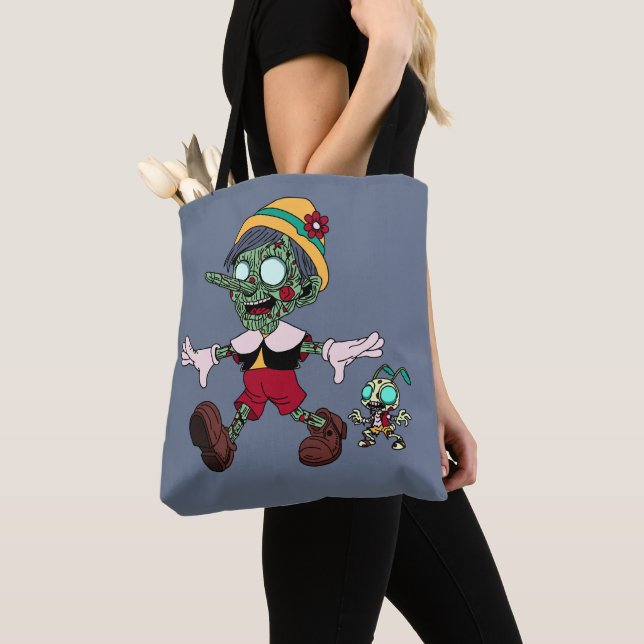 Zombie Pinocchio & Cricket Tygkasse (Närbild)