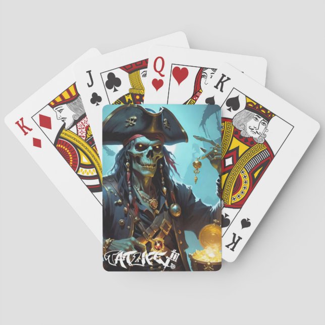 Zombie Pirat Classic-spelkort Casinokort (Baksidan)