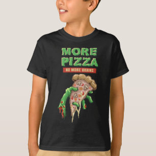 Zombie Pizza, Odöda Eats Pizza, skräckgåva T Shirt