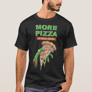 Zombie Pizza, Odöda Eats Pizza, skräckgåva T Shirt
