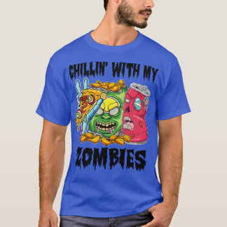 Zombie Pizza Slice Halloween Food Älskare T Shirt