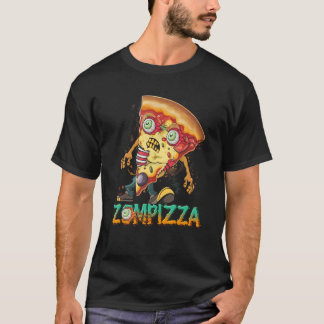 Zombie Pizza Zompizza Funny Halloween Zombie Food T Shirt
