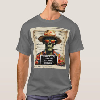 Zombie Police Mugshot arresterade dödläget T Shirt