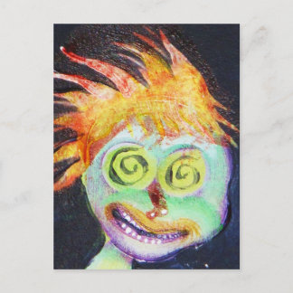 Zombie POP Art Vykort