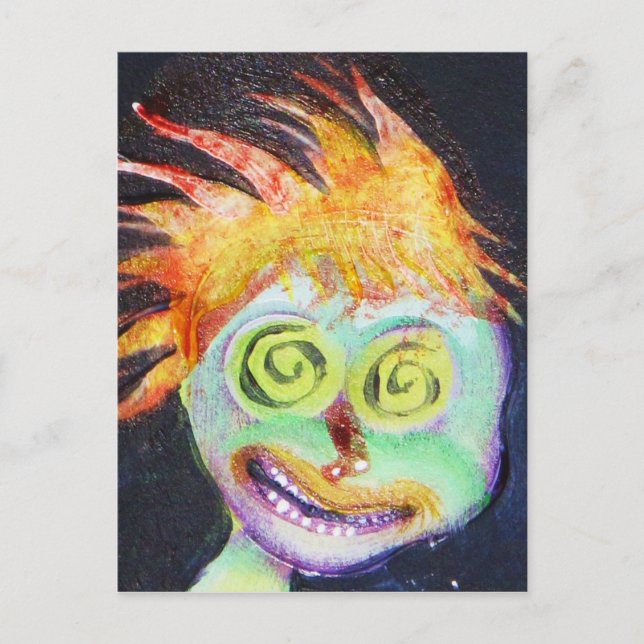 Zombie POP Art Vykort (Framsida)