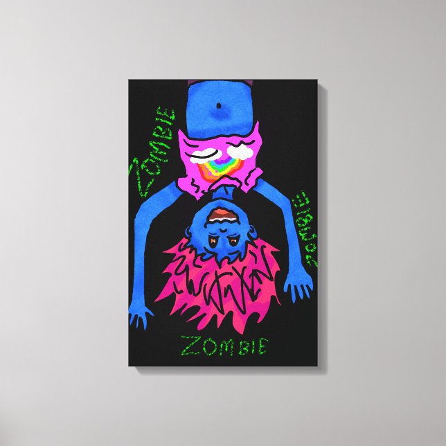 Zombie Poster Canvastryck (Framsida)