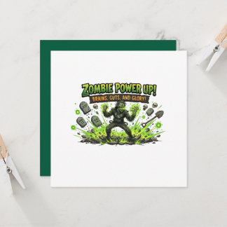 Zombie Power Up Gamer-grafik Kort