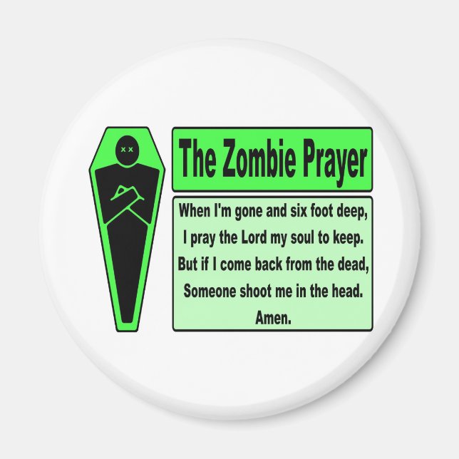 Zombie Prayer 2 Magnet (Framsidan)