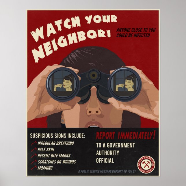 Zombie propaganda poster (Framsidan)