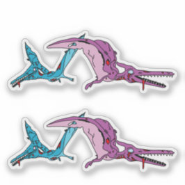 Zombie Pterodactyls Klistermärken