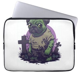 Zombie Pug � Undead Funny Halloween Dog Laptop Fodral