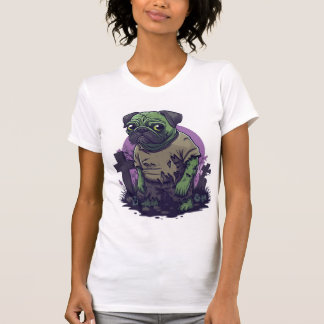 Zombie Pug � Undead Funny Halloween Dog T Shirt