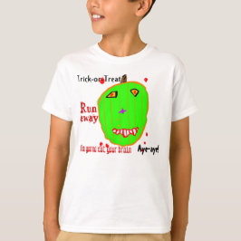 Zombie Pumpkin Bus eller godis T-shirt