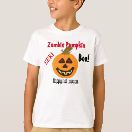 Zombie Pumpkin Halloween Boo T-shirt