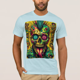 Zombie Punk Riot T Shirt