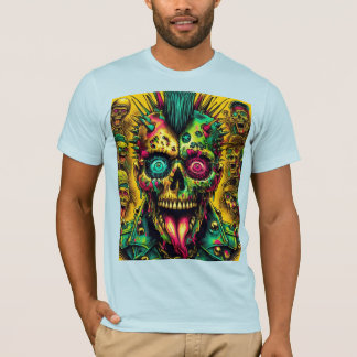 Zombie Punk Riot T Shirt