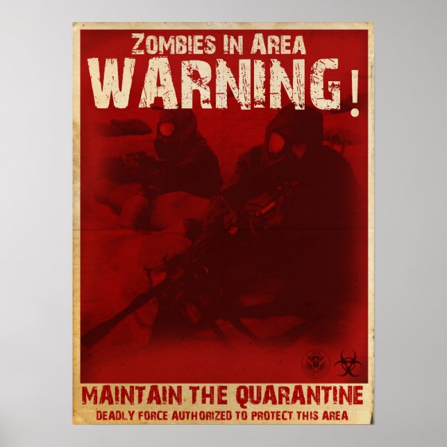 Zombie Quarantine Poster (Framsidan)