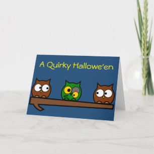 Zombie Quirky Uggla Kort