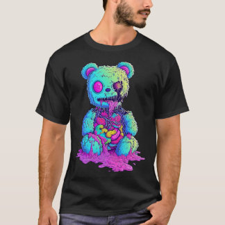 Zombie Rainbow Bear T Shirt
