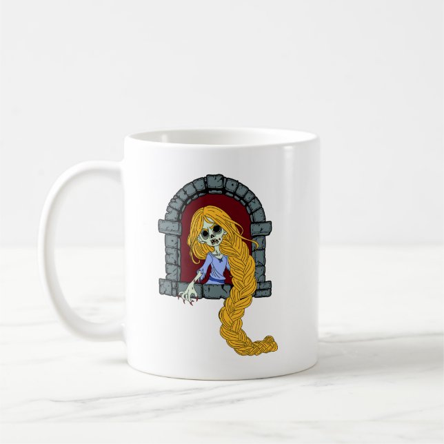 Zombie Rapunzel Kaffemugg (Vänster)