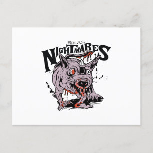 Zombie råtta-varelse halloween Real mardrömmar Vykort