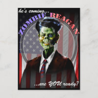 Zombie Reagan-vykort