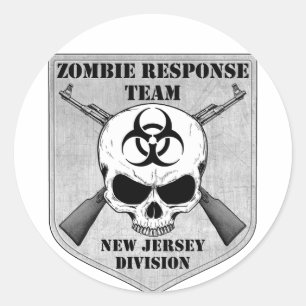 Zombie Response Team: New jersey Division Runt Klistermärke