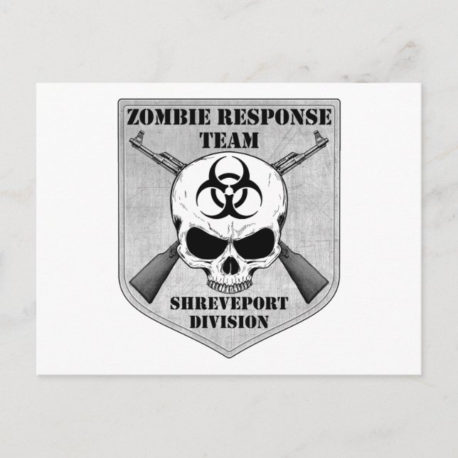 Zombie Response Team: Shavslöjport Division Inbjudan Vykort (Framsida)