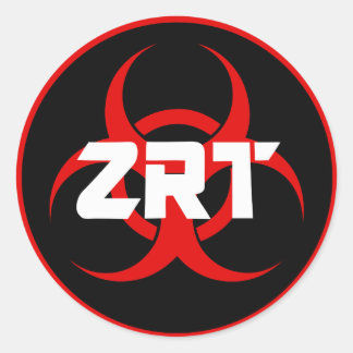 Zombie Response Team Sticker Runt Klistermärke