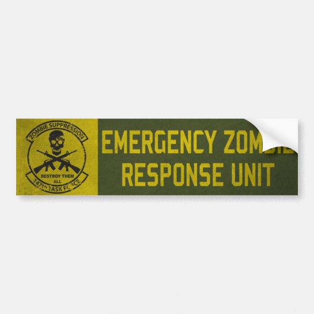 Zombie Response Unit Klistermärke (Framsidan)