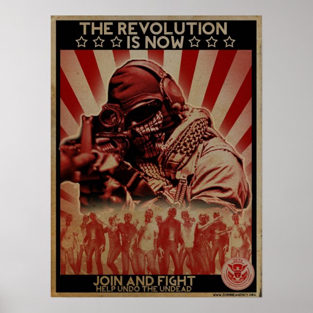 Zombie Revolution Poster - ZETA (Framsidan)