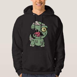 Zombie Rex Dinosaur För Pojkar Mummy Halloween Hoodie
