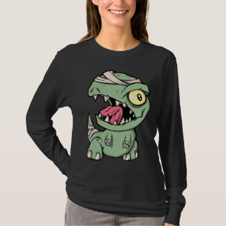Zombie Rex Dinosaur För Pojkar Mummy Halloween T Shirt